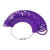 2 PCS Plastic Ring Circle Measurement Tools(Purple)
