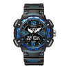 SMAEL 8076 Outdoor Night Light Mountain Climbing Men Sports Watch(Black Blue)