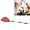 kn605 Stainless Steel Handle Silicone Slice High Temperature Resistance Cooking Slice(Red)