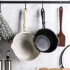 Thick Bottom Maifan Stone Household Small Frying Pan Non Stick Pan Deep Frying Pan, Color:24cm Beige Without Cover