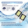 2 PCS 31mm DC12V-24V 3W 6000K 660LM 6LEDs SMD-3030 Car Reading Lamp / License Plate Light