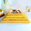 XL Yellow Plush Fleece Dog & Cat Bed - Winter Warm