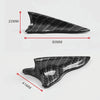 10 PCS Universal Car Carbon Fiber Shark Fin Diffuser Vortex Generator Roof Spoiler