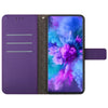 For Samsung Galaxy S20 Rhombic Grid Texture Leather Phone Case(Purple)