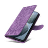 For Xiaomi Redmi K70 / K70 Pro Embossed Sunflower Leather Phone Case(Purple)