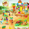 213 40pcs /Box Children Dinosaur Building Block Paradise Large Particle Assembly Household Toys
