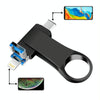 16GB USB 3.0 + 8 Pin + USB-C / Type-C 3 in 1 Mobile Computer Metal U-Disk(Black)