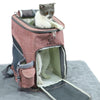 LDLC Pet Carrier Backpack, Breathable, Foldable, Pink, Medium