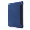 For iPad 9.7 (2018) & (2017) Airbag Deformation Horizontal Flip Leather Case with Holder & Pen Holder(Dark Blue)