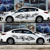 2 PCS/Set D-418 Dragon Totem Tribe Pattern Car Modified Decorative Sticker(Black)