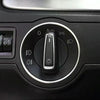 Car Headlight Switch Decorative Ring for Volkswagen Golf (Silver)