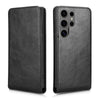 For Samsung Galaxy S24 Ultra 5G Magnetic Vertical Flip Leather Phone Case(Black)