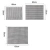 Non-Stick Grid Sheet Teflon Barbecue Mat Grill Grid Mat, Size:33x40 cm(Black)