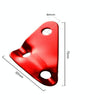 3 PCS Triangle Aluminum Alloy Wind Rope Buckle Adjustment Buckle Tent Canopy Pull Rope Slip Rope Buckle Accessories(Red)