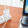 Borofone BX105 2.4A USB-A to 8 Pin Fast Charge Data Cable, Length:1m(White)