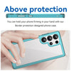 For Samsung Galaxy S25 Ultra 5G Colorful Series Acrylic Hybrid TPU Phone Case(Transparent Blue)