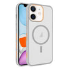 For iPhone 11 Frosted Translucent Side Ice Fog Cooling MagSafe Phone Case(Grey)