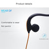 Rear Hanging Wire-Controlled Bone Conduction Outdoor Sports Headphone(Orange)