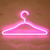 HS-20002 LED Coat Hanger Neon Light Room Decoration Lantern Holiday Light(Pink Light)