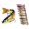 HENGJIA JM064 Multi-section Fish Minnow Bionic Fake Lures Sea Fishing Sinking Lures, Size: 12.8cm 18g(2)