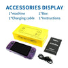 POWKIDDY X39 Pro 4.5 Inch Retro Handheld Game Console  ATM7051 Quad-Core Support HD TV Out 64G(Black Transparent)