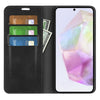 For Samsung Galaxy A36 Retro-skin Magnetic Suction Leather Phone Case(Black)