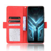 For Asus ROG Phone 3 ZS661KS Wallet Style Skin Feel Calf Pattern Leather Case with Separate Card Slot(Red)