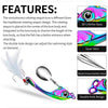 PROBEROS DW570 Fishing Lures Spinning Sequins Long Casting Tremor Swimming VIB Micro Tremor Zinc Alloy Bait(Silver)Weight: 19g