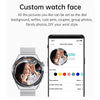 HDT MAX 1.60 inch Silver Dial Milan Steel Band IP68 Waterproof Smart Watch Support Bluetooth Call(Silver)