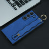 For Samsung Galaxy S21+ 5G Wavy Wristband Bracket TPU Phone Case(Blue)