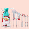 Christmas Makeup Brush Gift Elk Beginner Set Beauty Tool Set, Specification:8 PCS Double-sided