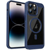 For iPhone 14 Pro Max Honeycomb Cooling MagSafe Phone Case(Royal Blue)