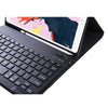 T098B Integrated Ultra-thin Candy Colors Bluetooth Keyboard Tablet Case for iPad Air 4 10.9 inch (2020), with Stand & Pen Slot(Black)