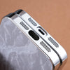 For iPhone 14 Pro Electroplating Snowflake PC Hybrid TPU Phone Case(Grey)