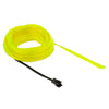 EL Cold Fluorescent Green Light Waterproof Flat Flexible Car Strip Light with Driver for Car Decoration, Length: 5m(Light Green)