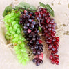 2 Bunches 85 Red Grapes Simulation Fruit Simulation Grapes PVC with Cream Grape Shoot Props