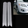 4 PCS Universal Car Auto Rubber Front Rear Body Bumper Guard Protector Strip Sticker