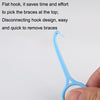 YOUTU 3pcs Invisible Braces Extractor Picking Hooks And Removing(Light Blue)