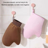 Anointing Gloves Quickly Rub Body Lotion Tool Apply Sunscreen Essential Oil Flocking Massage Gloves, Style: Large2 Black