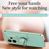 For Realme GT 7 Pro 5G XINLI Straight Edge 6D Electroplate TPU Phone Case with Ring Holder(Mint Green)