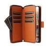 For Samsung Galaxy A24 Nine-card Slots Zipper Wallet Bag Leather Phone Case(Brown)