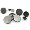 Shakin 100 PCS Flat Metal Button Clothing Accessories, Diameter:25mm