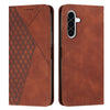 For Samsung Galaxy A36 5G Diamond Splicing Skin Feel Magnetic Leather Phone Case(Brown)