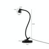668A001 USB 360 Degree Bend Hose Desk Lamp, Spec: Black Two-speed Dimming