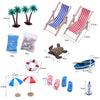 A Style Mini Beach Set Miniature Model Ornament Summer Ocean Simulation Scene Photo Decoration Props