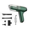 SUITU ST-6671 Wireless Car Vacuum Cleaner Small Handheld Blowing and Suction Dual Use, Style: Brushless Dark Green+Floor Brush