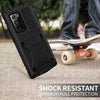 For Samsung Galaxy Note 20 Ultra R-JUST Shockproof Waterproof Dust-proof Metal + Silicone Protective Case with Holder(Black)