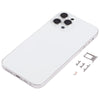 iPhone XR Back Housing Cover, White, Stainless Steel, iP13 Pro Style