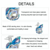 S925 Sterling Silver Platinum-plated Colorful Peacock DIY Beads(BSC979)