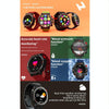 LOKMAT ZEUS 5 PRO 1.46 Inch 5ATM Waterproof Flashlight Bluetooth Call Smart Watch(Black)